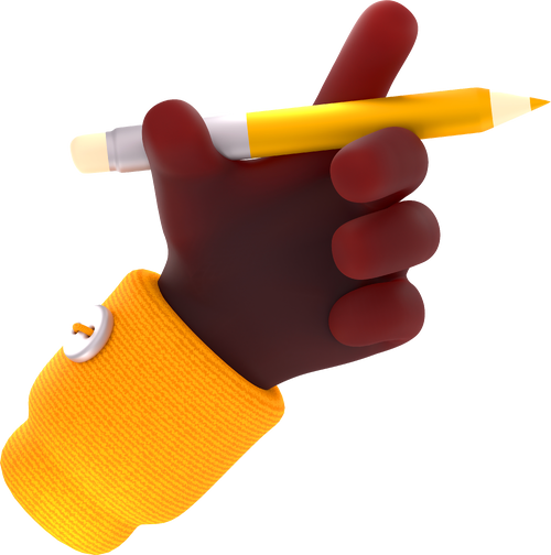 3d-hand-holding-yellow-pencil-with-eraser-1